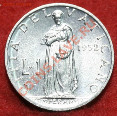 ВАТИКАН 1лира 1952, UNC, до 10.11.13г 22-30мск - ватикан_01.JPG