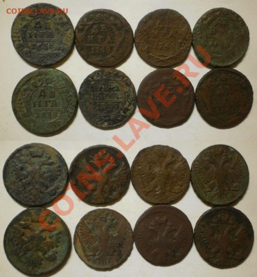 деньга(8шт.)1738-50г.до8.11.13.в 22-00 мск. - деньга(8шт.)1738-50г.