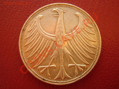 Германия (ФРГ): Ag-625 5 марок 1951 J до 11.11.13, 22-00 - Германия 5 марок 1951-2.JPG