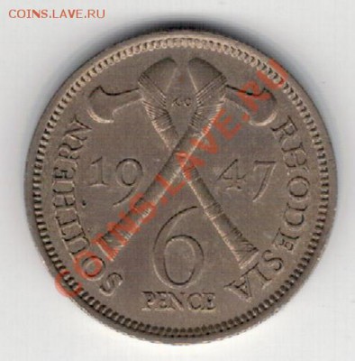 Ю.Родезия 6 пенсов 1947 до 11.11.13 в 22.00мск (В) - 4в-ю.род1