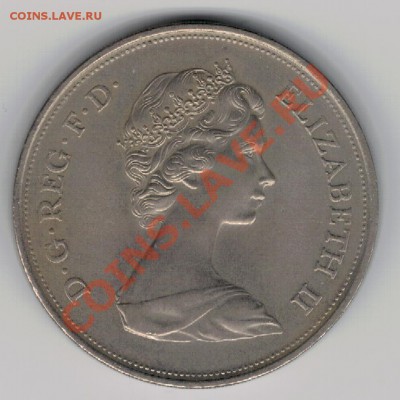 Великобритания крона 1972 Сер.свадьба 11.11.13 в 22ч (5922) - 4-кр72