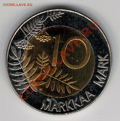 Финляндия 10 марок 1995 Гусь до 11.11.13 в 22.00мск (6980) - 4-фин1