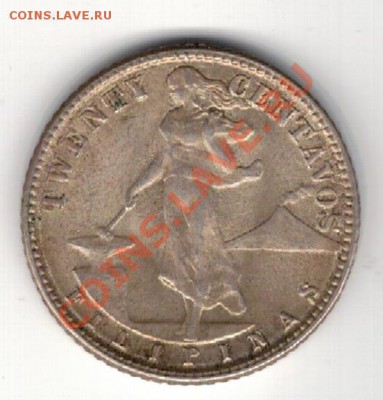 Ag Филиппины 20 сентаво 1945 до 11.11.13 в 22.00мск (7011) - 5-фил1