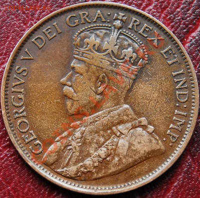 КАНАДА - 1 цент 1913 - Георг V - до 11 ноября - 294