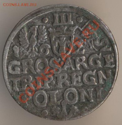 3 гроша 1622, Сигизмунд 3, Краков. - 15