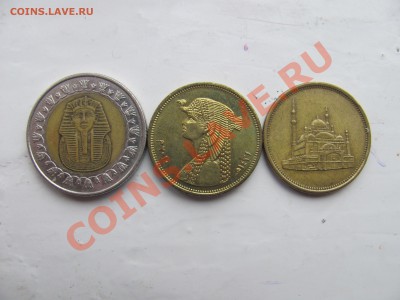 Иностр.монеты (8шт.) с рубля до 11.11 в 22-00 - егип