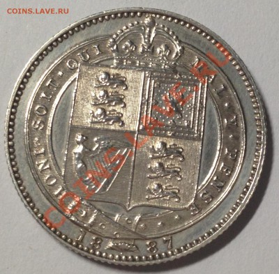 Англия, 1 шиллинг 1888г. Ag 925. До 12.11. в 22:30. - 2