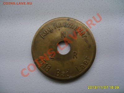 ГЕРМАНИЯ,Wertmarke firma Aug.Knemeyer,Bad Laer!до 10.11.2013 - S6000092.JPG