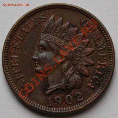 США. 1 цент 1902 г. Индианка. - 4