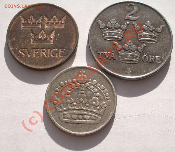 3монеты Швеции медь сталь сереб (окон. 29.01.10 в 21-00 МСК) - m06