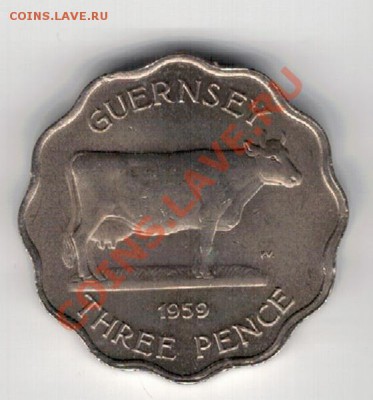 ГЕРНСИ 3 ПЕНСА 1959 КОРОВА ДО 14.11 В 22.00МСК - 5-герн3п1