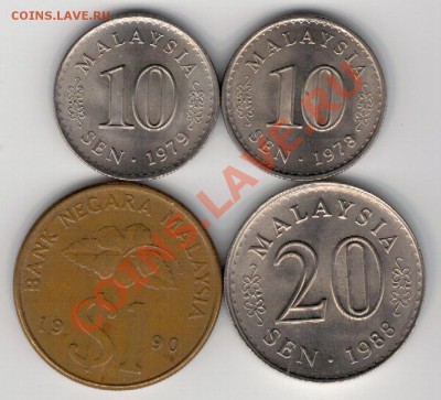 МАЛАЙЗИЯ ПОДБОРКА 1978-90 (4ШТ) ДО 14.11 В 22.00МСК (6293) - 5-мал1