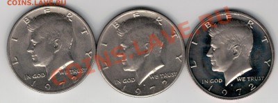 2 ДОЛЛАРА 1972 (3ШТ) ДО 14.11 В 22.00МСК (7238) - 5-сша72