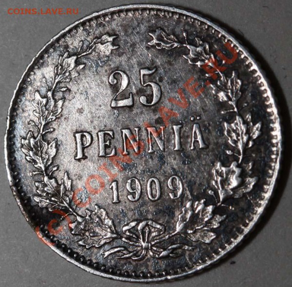 25 пенни 1909 L до 29 января 2010 21-00 - 25 пенни 1909 р