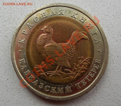 50 рублей 1993 Кавказский тетерев и Черноморская афалина - DSCN0053.JPG