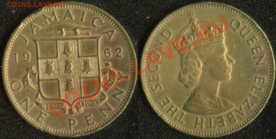 Ямайка 1 пенни 1962 до 22:00мск 14.11.13 - Ямайка 1 пенни 1962