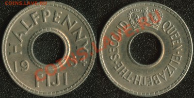 2 пенни 1954 до 22:00мск 14.11.13 - Фиджи хальф- пенни 1954
