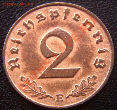 Германия (3-й Рейх)_2 рейхспфеннига 1940(Е); до 11.11_22.14м - 6773