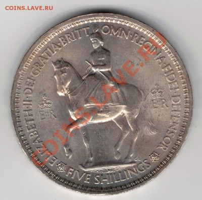 Великобритания крона 1953 до 18.11.13 в 22.00мск (7183) - 4-кр53а