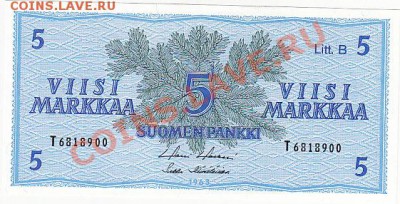 Финляндия 5 марок 1963 пресс до 16.11 22:00 мск - IMG_0036