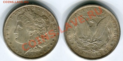 1 $ Моргана 1889, до 15.11.2013 в 22-00 Мск. - 1889