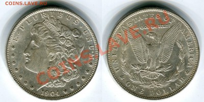 1 $ Моргана 1904 О, до 15.11.2013 в 22-00 Мск. - 1904 О