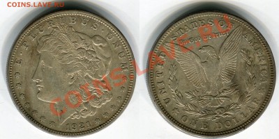 1 $ Моргана 1921 D, до 15.11.2013 в 22-00 Мск. №3 - 1921 D №3