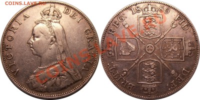 Двойной флорин 1889, до 18.11.2013 в 22-00 Мск - Флорин 1889
