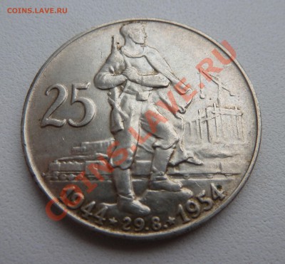 Ag, ЧСР 25 крон 1954, 10 лет Восстания до 17.11.13 22.00 мск - P1140057.JPG