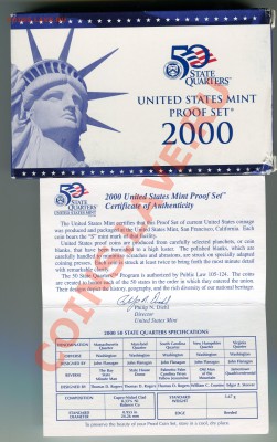 Набор США 2000 года, ПРУФ, до 18.11.2013 в 22-00 Мск - Набор ПРУФ 2000-2