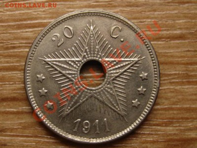 Бельгийское Конго 20 сантимов 1911 до 16.11.13 в 13.00 М - IMG_5760