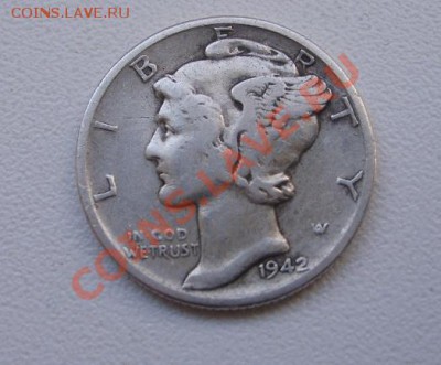АМЕРИКА,ONE DIME 1942 ("Меркурий",Ag 0,900)!! 16.11.2013 - S6000211.JPG