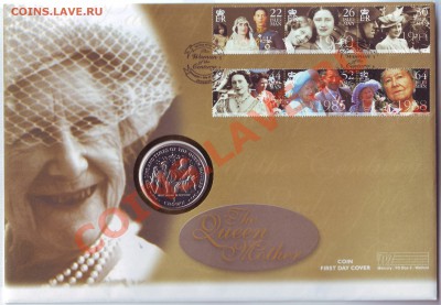 О.Мэн.Крона.1999.Королева Мать.Конверт.Марки.2. до 20.11 - 19990033.JPG