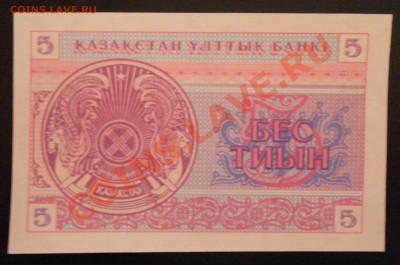 Казахстан,5 тиын 1993 "Водомерки". Редкость. - DSCN5193
