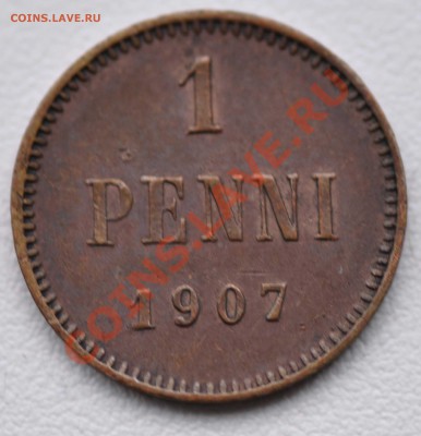 1 penni 1907 - редкий разновид + 5 pennia 1915 до 20.11.13 - _CSC4381r