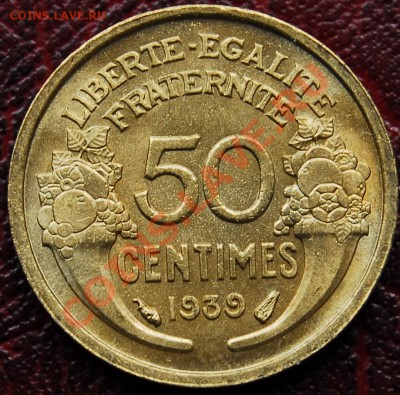 ФРАНЦИЯ - 50 сантимов 1939 - до 21 ноября - 687