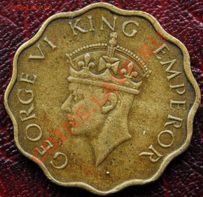 БРИТАНСКАЯ ИНДИЯ - 1 анна 1942 - Георг VI - до 21 ноября - 639