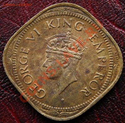 БРИТАНСКАЯ ИНДИЯ - 2 анна 1945 - Георг VI - до 21 ноября - 610