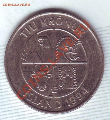 Исландия.10 Крон.1994.Мойва. до 21.11 - 19940059.JPG