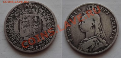 Короткая ноябрьская распродажа иностранных монет - GB-HCROWN-1887-900