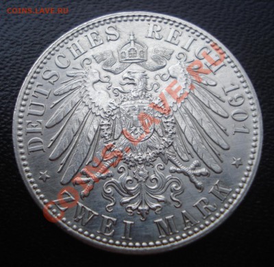 2 марки 1901 Пруссия. 200 лет династии до 22.11 - реверс.JPG