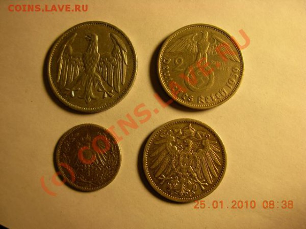 5 марок 1876 г.5 марок 1907г - DSCN1319