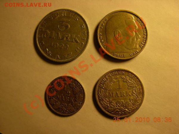 5 марок 1876 г.5 марок 1907г - DSCN1318