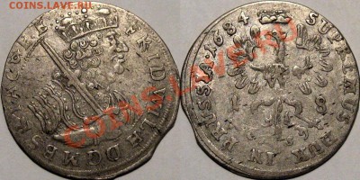 Пруссия, Фридрих Вильгельм, орт 1684 - Орт1684Прусс