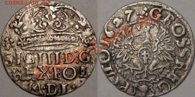 Речь Посполитая, коронный грош 1627 года - Грош1627