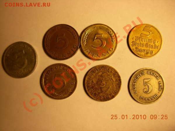 5 марок 1876 г.5 марок 1907г - DSCN1324