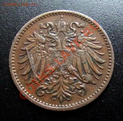 АВСТРИЯ 1 геллер (1895) до 19.11 (22.00) - Австрия 1 геллер (1895) А