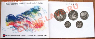 НОВАЯ ЗЕЛАНДИЯ - Набор 1989 5 монет UNC - до 22.11 22:30 мск - NZ_1990set_rev