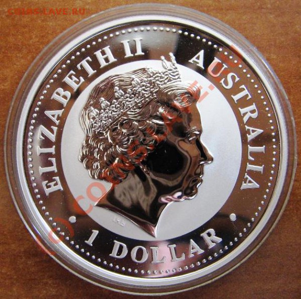 Австралия 1 доллар, 2001 год. Год Змеи до 01.02.10 22-00 - Доллар R 2