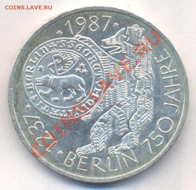 ФРГ 10 марок 1987 г. J 750 лет Берлину. 21.11.13 г. 22-0 - Фрг 10 марок 1987 г.J. 750 лет Берлину.
